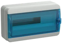 TEKFOR Корпус пластиковый КМПн-18 IP65 синяя прозрачная дверь IEK