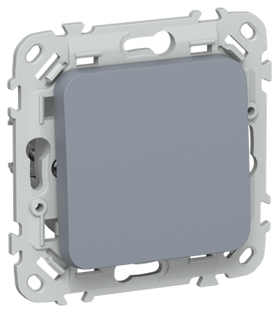 FLITE Выключатель 1-клавишный кнопочный 10А ВС11-2-0-ФлМ маренго IEK