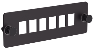 ITK Планка для 6-ти адаптеров оптических SC или LC-Duplex черная
