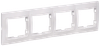 KVARTA Рамка 4-местная горизонтальная РГ-4-КБ белый GENERICA0