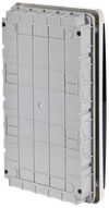 TEKFOR Корпус пластиковый ЩРВ-П-36 IP41 черная прозрачная дверь IEK4