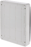 TEKFOR Корпус пластиковый ЩРН-П-54 IP41 черная прозрачная дверь IEK4