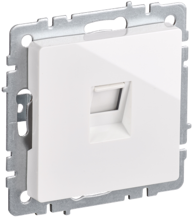 BRITE Розетка компьютерная RJ45 кат.5E РК10-БрБ белый