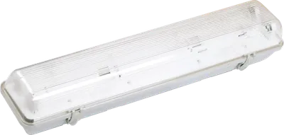 The luminaires are designed for general lighting in public, production and auxiliary premises with increased content of dust and moisture (laundries, green houses, factory shops, garages, basements, etc.), and also for outdoor lighting on construction and production sites.
Meet the requirements of EN 55015, 60598-1, 60598-2-1, 61547.