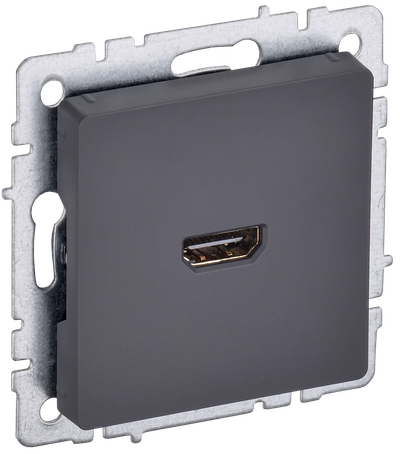 BRITE Розетка HDMI РHDMI-0-БрГ графит IEK