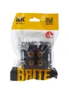 BRITE Audio socket 4-gang RA10-BrCh black IEK5