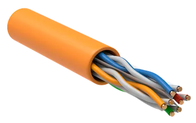 Кабель ITK категории 6 для внутренней прокладки 4х парный U/UTP в оболочке LSZH, цвет оранжевый. Применяется для построения структурированных кабельных систем, локальных вычислительных сетей, для общей коммуникационной инфраструктуры внутри здания, для магистральных подсистем и для организации «последней мили».