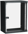 ITK Шкаф LINEA WE 15U 550x350мм дверь стекло черный0