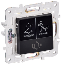SKANDY Кнопка звонка с индикацией для отелей 10А SK-V17Bl черный IEK