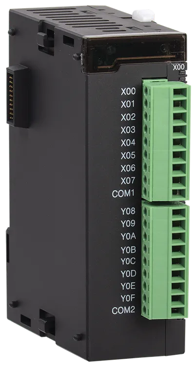 ПЛК S. Модуль расширения дискретными входами/выходами серии ONI. 8 дискретных входов/8 дискретных выходов (реле макс.ток 2A). Напряжение питания 24 В DC