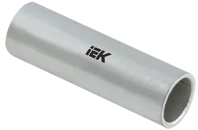 Гильза медная луженая ГМЛ товарного знака IEK предназначена для соединения опрессовкой проводов и кабелей с медными и алюминиевыми жилами, изготовлена из электротехнической меди с защитным покрытием олово-висмут (электролитическое лужение).
