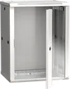 ITK Шкаф настенный LINEA W 18U 600х450мм дверь стекло RAL 70350
