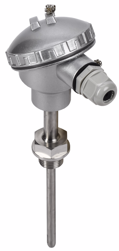 Преобразователь температуры погружной РТ100 G1/2 50мм 2м монтажная головка ONI