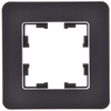 BRITE Рамка 1-местная РУ-1-1-Бр металл черный RE IEK3