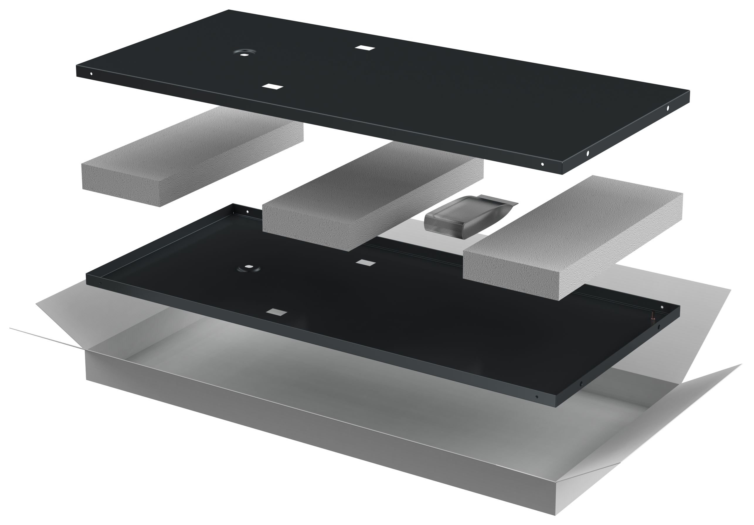 ITK LINEA N Комплект стенок боковых 1000мм для шкафа 18U черный LN05-18UX1-X