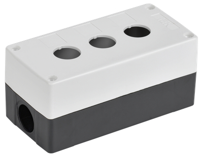 Корпус КП103-Р для кнопок 3 места белый пр-во РФ IEK