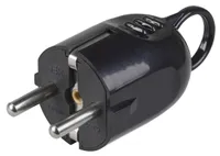 VPu12-02-ST Plug dismountable angled with grounding contact with a ring 16A black