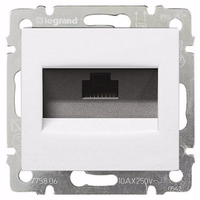 VALENA DIY Розетка телефонная с рамкой RJ11 белый