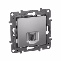 ETIKA Розетка телефонная RJ11 алюминий