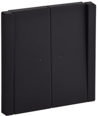 FORTE&PIANO Выключатель 2-клавишный с индикацией 10А FP106M металл черный IEK