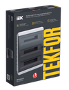 TEKFOR Корпус пластиковый ЩРВ-П-54 IP41 черная прозрачная дверь IEK1