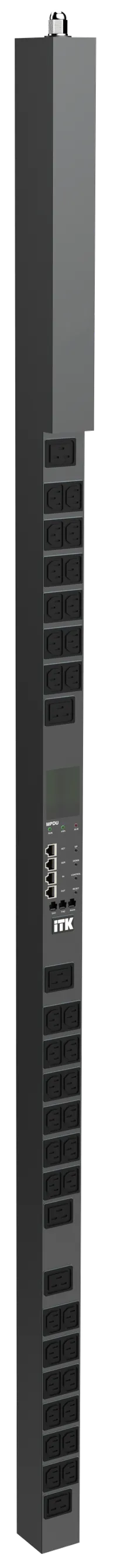 ITK ADMIN PDU с общим мониторингом PV1412 1Ф 32А 36С13 6С19 кабель 3м IEC60309