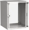 ITK Шкаф настенный LINEA WE 15U 600х600мм дверь стекло серый0