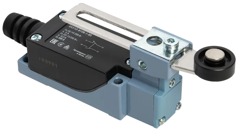 Limit switch KV-8108 adjustable lever with plastic roller IP65 IEK