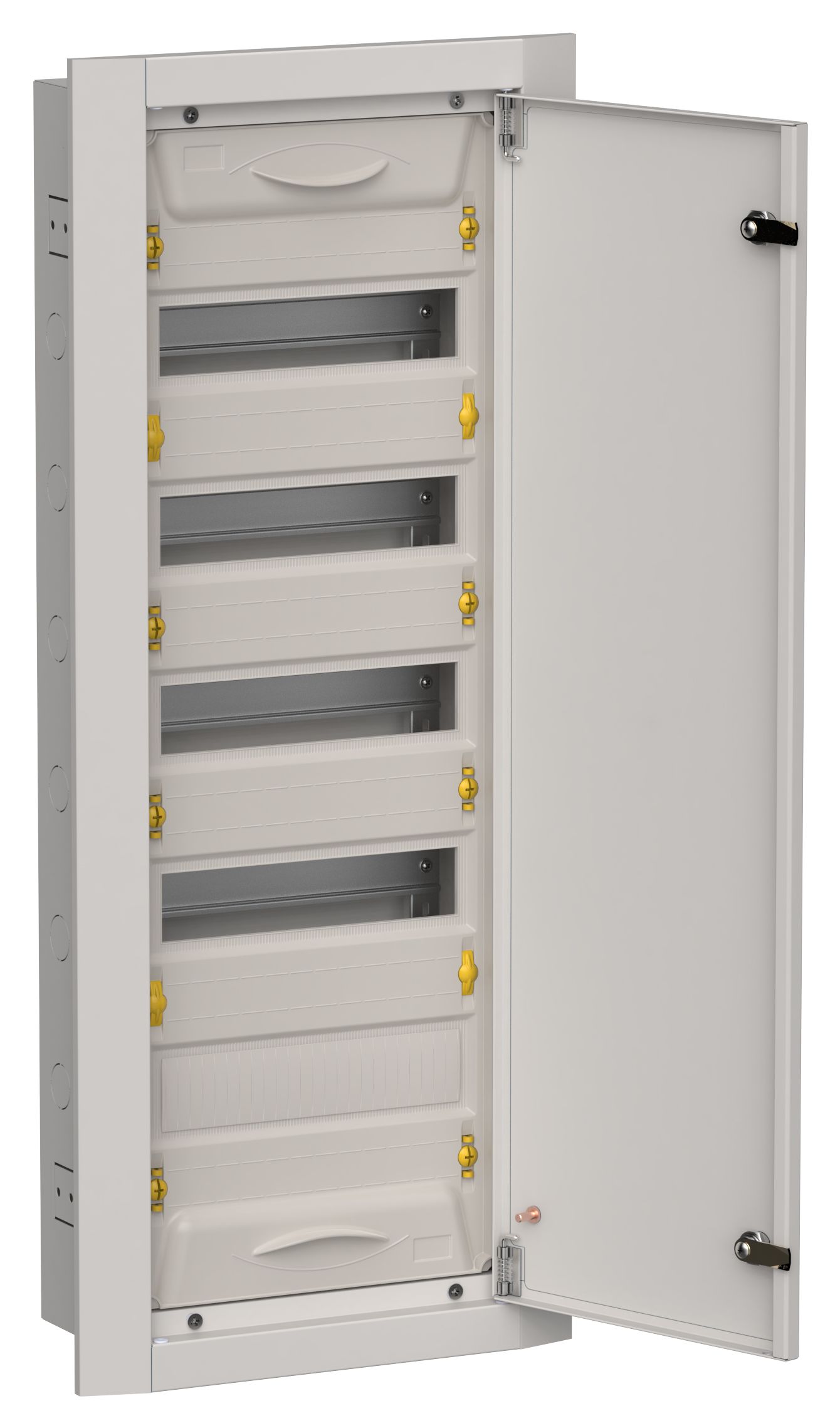 TITAN 5 Корпус металлический ЩРв-60 (1х60) 880х365х130мм IP31 серый (одна дверь) IEK (TI5-50-V-060-31-7035)