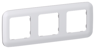 FLITE Рамка 3-местная РУ-3-А-ФлЖ жемчуг IEK