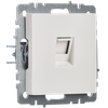 BRITE Розетка компьютерная RJ45 кат.5E РК10-БрБ белый IEK4