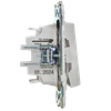 SKANDY Выключатель 2-клавишный проходной 10А SK-V05W арктический белый IEK4