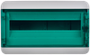 TEKFOR Корпус пластиковый КМПн-18 IP65 зеленая прозрачная дверь IEK2