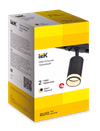 LIGHTING Светильник 4116 декоративный трековый поворотный под лампу GU10 черный IEK1