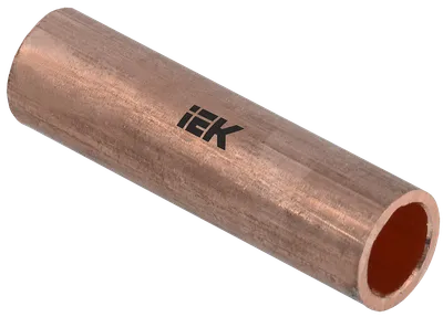 IEK copper sleeve GM is designed to connect crimping wires and cables with copper cores, made of electrical copper.