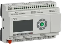 ONI Micro PLC. Expandable version. With built-in screen. 16 discrete inputs (4 as 0-20mA, 8 as 0-10V, 4 up to 60kHz), 2 transistor outputs up to 10kHz, 8 relay outputs. RTC. SD card. 2xRS485. ethernet. WiFi. Supply voltage 24V DC