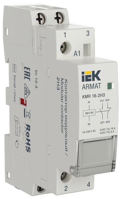 ARMAT Контактор модульный KMR 16А 230В AC 2НЗ IEK