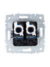 BRITE Розетка компьютерная двойная RJ45 кат.6 РК11-2-БрЖ жемчуг IEK4