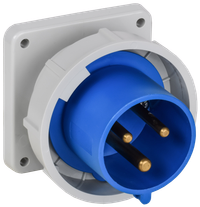 Вилка встраиваемая ССИ-3232 32А-6ч 220В 2P+PE IP67 IEK