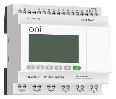 PLC 430 CPU module 12 DI 6 RO 220V AC with ONI screen