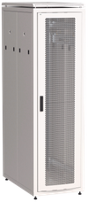 ITK LINEA N Шкаф сетевой 19" 42U 600х1000мм перфорированные двери серый0