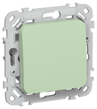 FLITE Выключатель 1-клавишный кнопочный 10А ВС11-2-0-ФлФ фисташковый IEK