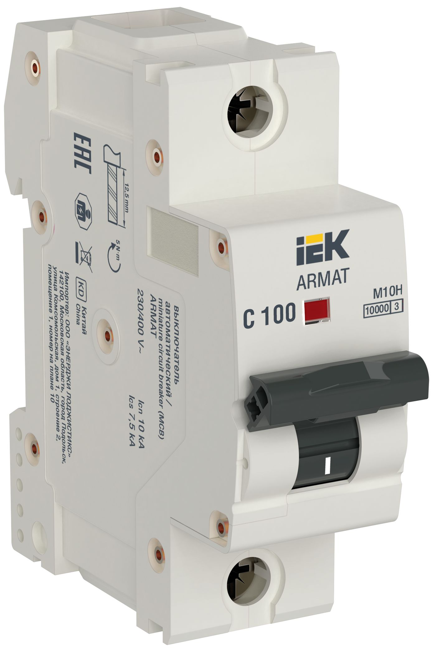 ARMAT Автоматический выключатель M10H 1P C 100A IEK (AR-M10H-1-C100)