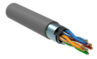 Витая пара F/UTP кат.5E 24AWG 4 пары LSZH 1м серый (305м) РФ GENERICA