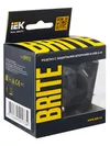 BRITE Socket outlet 1-gang with earthing with protective shutters 16A with USB A+A 5V 2.1A RUSh10-1-BrG graphite IEK6