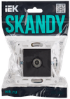 SKANDY Розетка TV оконечная SK-A12T титан IEK1