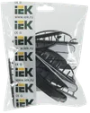 Clip self-adhesive KC-5 black (12 pcs) IEK1