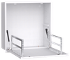 ITK LINEA R Шкаф встраиваемый потолочный 4U 600х600мм дверь металлическая белый0