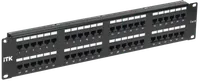 ITK 2U патч-панель кат.6 UTP 48 порта (Dual IDC) с кабельным органайзером
