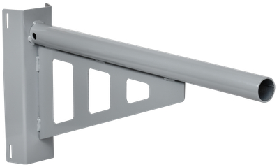 Кронштейн КР-6 D=48 L=750 на опору под монтажную ленту 2 хомута серый IEK
